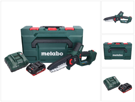 Metabo MS 18 LTX 15 Trononneuse sans fil 18 V 15 cm 5 m/s + 1x accu 4,0 Ah + chargeur + metaBOX