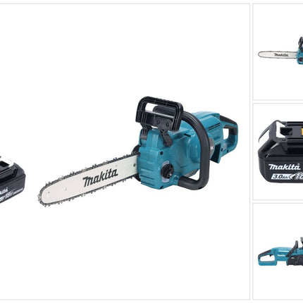 Makita DUC 357 FX2 Akku Kettensäge 18 V 35 cm 7,7 m/s Brushless + 1x Akku 3,0 Ah - ohne Ladegerät