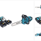 Makita DUC 357 RG2X2 Akku Kettensäge 18 V 35 cm 7,7 m/s Brushless + 2x Akku 6,0 Ah + Ladegerät