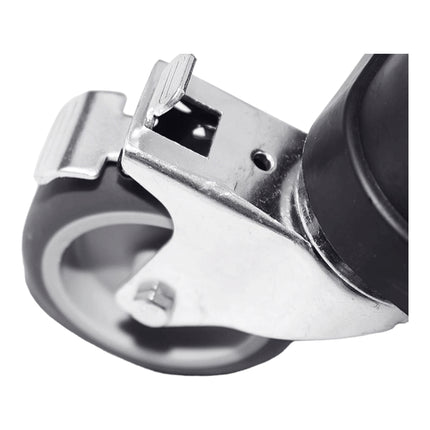 Qbrick System ONE Transport Platform stapelbar 745 x 510 x 180 mm mit Schwenkrädern aus Metall und Bremse