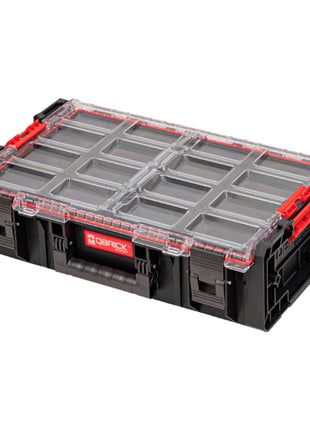 Qbrick System ONE Organizer 2XL 2.0 MFI stapelbar 582 x 387 x 172 mm 19,5 l IP66 mit Schaumstoffeinlage