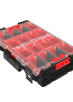 Qbrick System ONE Organizer XL 2.0 stapelbar 582 x 387 x 131 mm 13,5 l IP66 mit 6 Inlays und 6 Trennwände