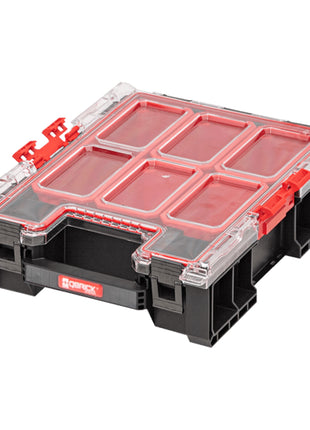 Qbrick System ONE Organizer M Plus stapelbar 364 x 264 x 106 mm 4 l IP66 mit 5 Inlays