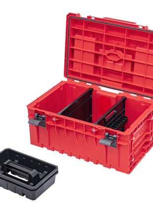 Qbrick System ONE 350 2.0 Profi RED ULTRA HD Mallette à outils sur mesure organisateur modulaire 585 x 385 x 320 mm 38 l empilable IP66