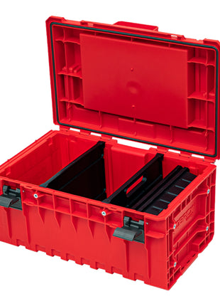 Qbrick System ONE 350 2.0 Expert RED ULTRA HD Custom Werkzeugkoffer modularer Organizer 585 x 385 x 320 mm 38 l stapelbar IP66