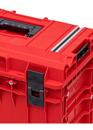 Qbrick System ONE 450 2.0 Technik RED ULTRA HD Custom Werkzeugkoffer modularer Organizer 585 x 385 x 420 mm 52 l stapelbar IP66