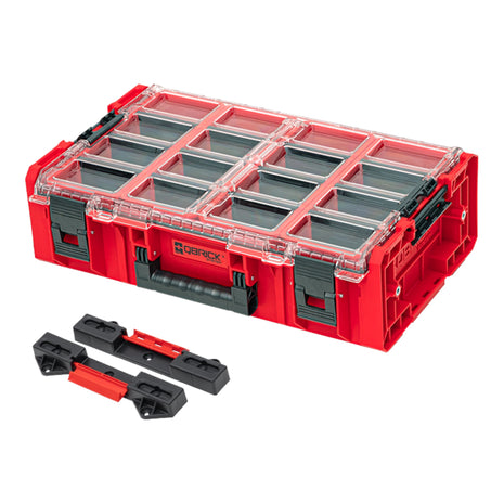 Qbrick System ONE Organizer 2XL ROUGE ULTRA HD Custom + adaptateur ONE Connect 582 x 387 x 172 mm 19,5 l empilable IP66