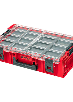 Qbrick System ONE Organizer 2XL 2.0 MFI RED ULTRA HD apilable 582 x 387 x 131 mm 13,5 l IP66 con inserto de espuma