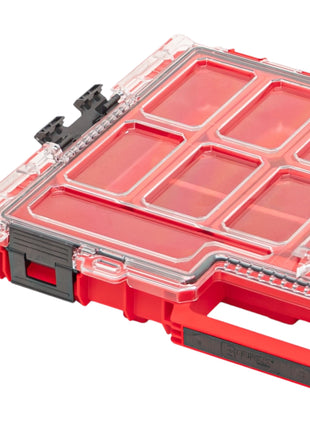 Qbrick System ONE Organizer L 2.0 RED ULTRA HD stapelbar 531 x 379 x 77 mm 6 l IP66 mit 10 Inlays