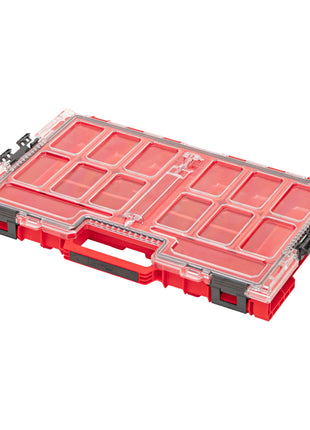 Qbrick System ONE Organizer L 2.0 RED ULTRA HD stapelbar 531 x 379 x 77 mm 6 l IP66 mit 10 Inlays