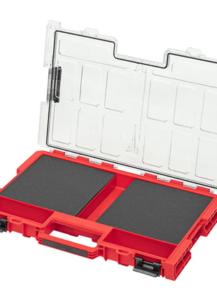 Qbrick System ONE Organizer L 2.0 MFI RED ULTRA HD stapelbar 531 x 379 x 77 mm 6 l IP66 mit Schaumstoffeinlage