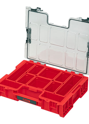 Qbrick System PRO Organizer 300 RED ULTRA HD apilable 452 x 358 x 110 mm 9 l IP54 con 8 incrustaciones