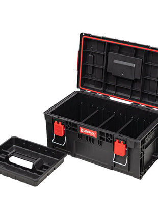 Qbrick System PRIME Toolbox 250 Vario empilable 535 x 327 x 271 mm 28l IP66 avec 3 cloisons