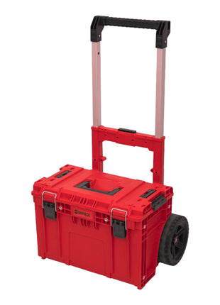 Qbrick System PRIME Cart RED ULTRA HD Empilable sur mesure 590 x 425 x 660 mm 37 l IP66 Capacité de charge de 100 kg avec double poignée télescopique en aluminium