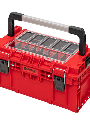 Qbrick System PRIME Toolbox 250 Expert RED ULTRA HD Custom mit Organizer stapelbar 535 x 327 x 277 mm 26 l IP66 mit 5 Inlays und 10 Trennwänden