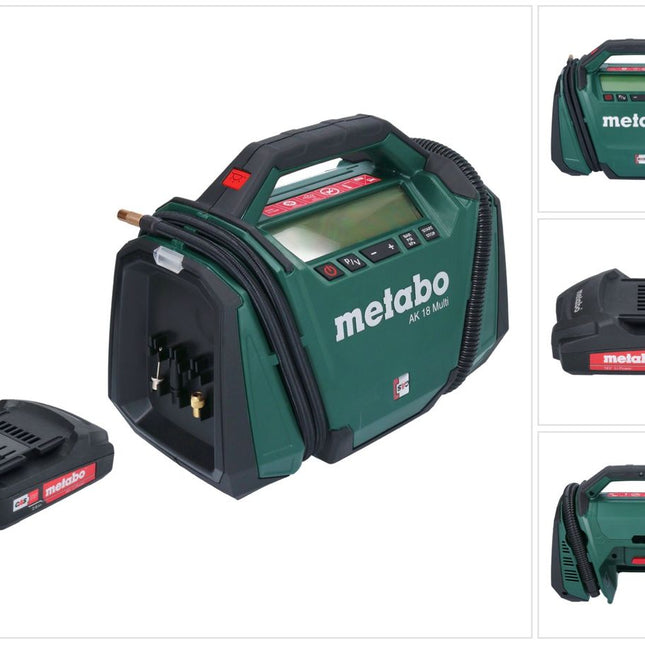 Metabo AK 18 Multi Akku Kompressor 18 V 11 bar + 1x Akku 2,0 Ah - ohne Ladegerät