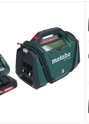 Metabo AK 18 Compresor multibatería 18 V 11 bar + 1x batería 2,0 Ah + cargador