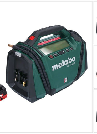 Compresseur Metabo AK 18 Multi batterie 18 V 11 bar + 1x batterie 4,0 Ah - sans chargeur