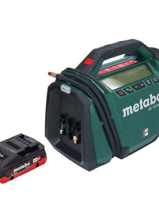 Compresseur Metabo AK 18 Multi batterie 18 V 11 bar + 1x batterie 4,0 Ah - sans chargeur