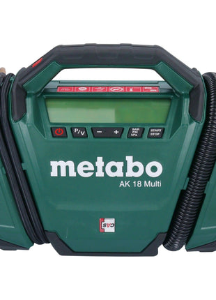 Metabo AK 18 Multi Akku Kompressor 18 V 11 bar + 2x Akku 4,0 Ah + Ladegerät