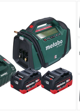 Metabo AK 18 Multi Akku Kompressor 18 V 11 bar + 2x Akku 5,5 Ah + Ladegerät