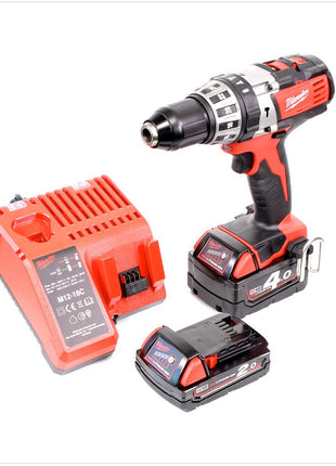 Milwaukee M18 MBox 100PD-421C 18 V Akku Schlagbohrschrauber + 2 Akkus + Ladegerät + 100 tlg. Bit- und Bohrer Set im Koffer - Toolbrothers