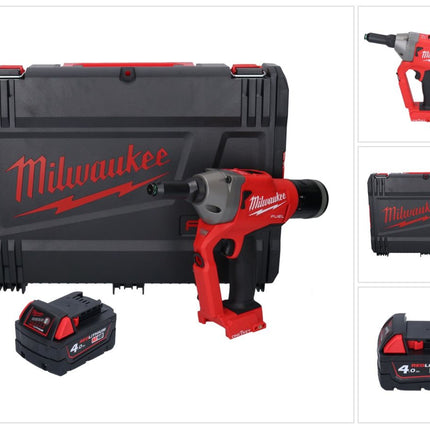 Milwaukee M18 ONEFPRT-401X Akku Blindnietgerät 18 V 20 kN Brushless + 1x Akku 4,0 Ah + HD Box - ohne Ladegerät