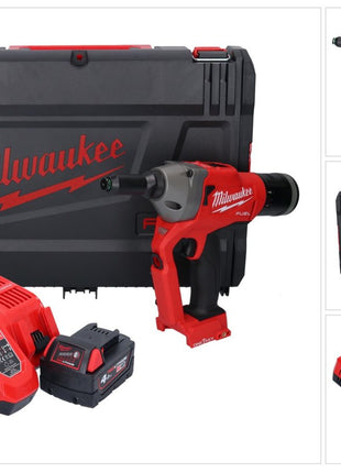 Milwaukee M18 ONEFPRT-401X Akku Blindnietgerät 18 V 20 kN Brushless + 1x Akku 4,0 Ah + Ladegerät + HD Box