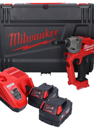 Milwaukee M18 ONEFPRT-402X Akku Blindnietgerät 18 V 20 kN Brushless + 2x Akku 4,0 Ah + Ladegerät + HD Box