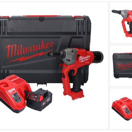 Milwaukee M18 ONEFPRT-601X Akku Blindnietgerät 18 V 20 kN Brushless + 1x Akku 6,0 Ah + Ladegerät + HD Box