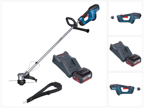 Bosch GRT 18V-33 Cortabordes a batería profesional 18 V 330 mm sin escobillas + 1x batería 4,0 Ah + cargador