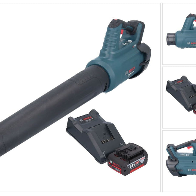 Bosch GBL 18V-750 Professional Akku Gebläse 18 V BITURBO Brushless + 1x Akku 4,0 Ah + Ladegerät