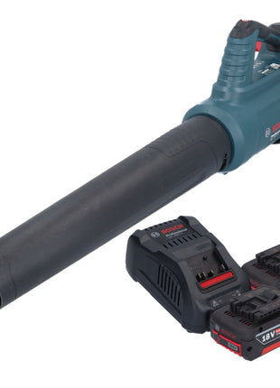 Bosch GBL 18V-750 Professional Akku Gebläse 18 V BITURBO Brushless + 2x Akku 6,0 Ah + Ladegerät