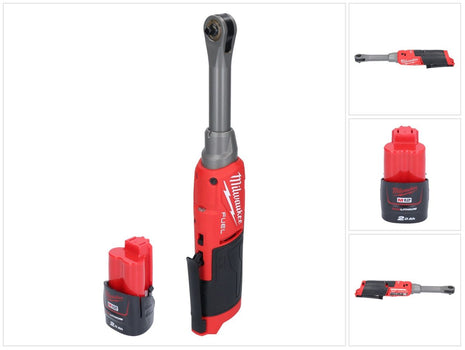 Milwaukee M12 FHIR14LR-201 Akku Hochgeschwindigkeits Ratsche 12 V 47 Nm 1/4" Brushless + 1x Akku 2,0 Ah - ohne Ladegerät