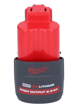 Milwaukee M12 FHIR14LR-251 batería de trinquete de alta velocidad 12 V 47 Nm 1/4" sin escobillas + 1x batería 2,5 Ah - sin cargador