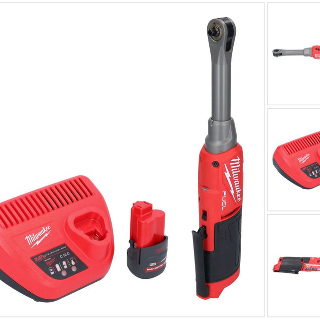 Milwaukee M12 FHIR14LR-251 Akku Hochgeschwindigkeits Ratsche 12 V 47 Nm 1/4" Brushless + 1x Akku 2,5 Ah + Ladegerät