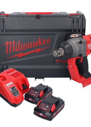 Milwaukee M18 ONEFHIWF1-302X Akku Schlagschrauber 18 V 2033 Nm 1″ Brushless + 2x Akku 3,0 Ah + Ladegerät + HD Box