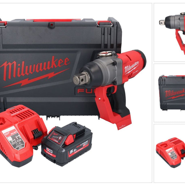 Milwaukee M18 ONEFHIWF1-551X Akku Schlagschrauber 18 V 2033 Nm 1″ Brushless + 1x Akku 5,5 Ah + Ladegerät + HD Box