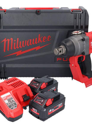 Llave de impacto inalámbrica Milwaukee M18 ONEFHIWF1-552X 18 V 2033 Nm 1″ sin escobillas + 2x batería 5,5 Ah + cargador + caja HD