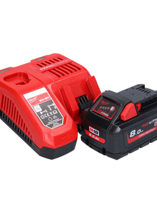 Milwaukee M18 ONEFHIWF1-801X Llave de impacto inalámbrica 18 V 2033 Nm 1″ sin escobillas + 1x batería 8,0 Ah + cargador + caja HD