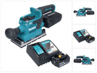 Makita DBO 381 RT1U ponceuse orbitale sur batterie 18 V 93 x 185 mm sans balais + 1x batterie 5,0 Ah + chargeur