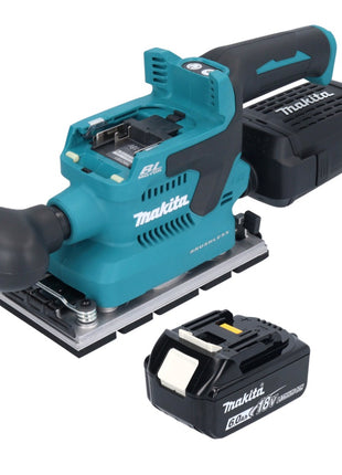 Makita DBO 381 G1U Akku Schwingschleifer 18 V 93 x 185 mm Brushless + 1x Akku 6,0 Ah - ohne Ladegerät