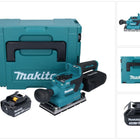 Makita DBO 381 F1JU Akku Schwingschleifer 18 V 93 x 185 mm Brushless + 1x Akku 3,0 Ah + Makpac - ohne Ladegerät