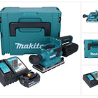 Makita DBO 381 RF1JU Akku Schwingschleifer 18 V 93 x 185 mm Brushless + 1x Akku 3,0 Ah + Ladegerät + Makpac