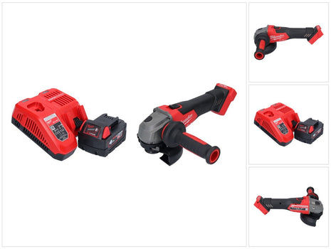 Meuleuse d'angle sur batterie Milwaukee M18 FSAG125X-401 18 V 125 mm sans balais + 1x batterie 4,0 Ah + chargeur