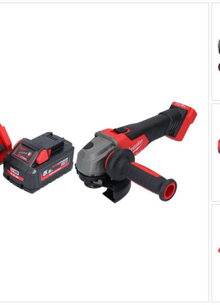 Milwaukee M18 FSAG125X-551 Akku Winkelschleifer 18 V 125 mm Brushless + 1x Akku 5,5 Ah + Ladegerät