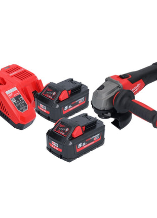 Milwaukee M18 FSAG125X-552 Akku Winkelschleifer 18 V 125 mm Brushless + 2x Akku 5,5 Ah + Ladegerät