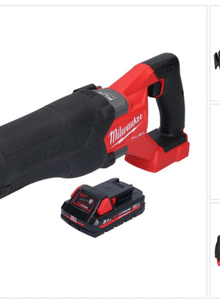 Milwaukee M18 FSZ-301 Akku Recipro Säbelsäge 18 V Brushless + 1x Akku 3,0 Ah - ohne Ladegerät