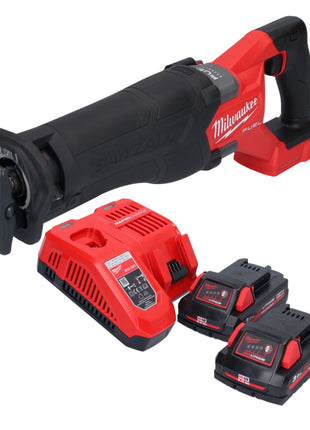 Batterie Milwaukee M18 FSZ-302 Scie sabre Recipro 18 V brushless + 2x batteries 3,0 Ah + chargeur