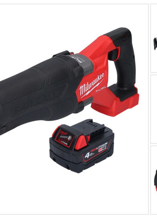 Milwaukee M18 FSZ-401 Akku Recipro Säbelsäge 18 V Brushless + 1x Akku 4,0 Ah - ohne Ladegerät